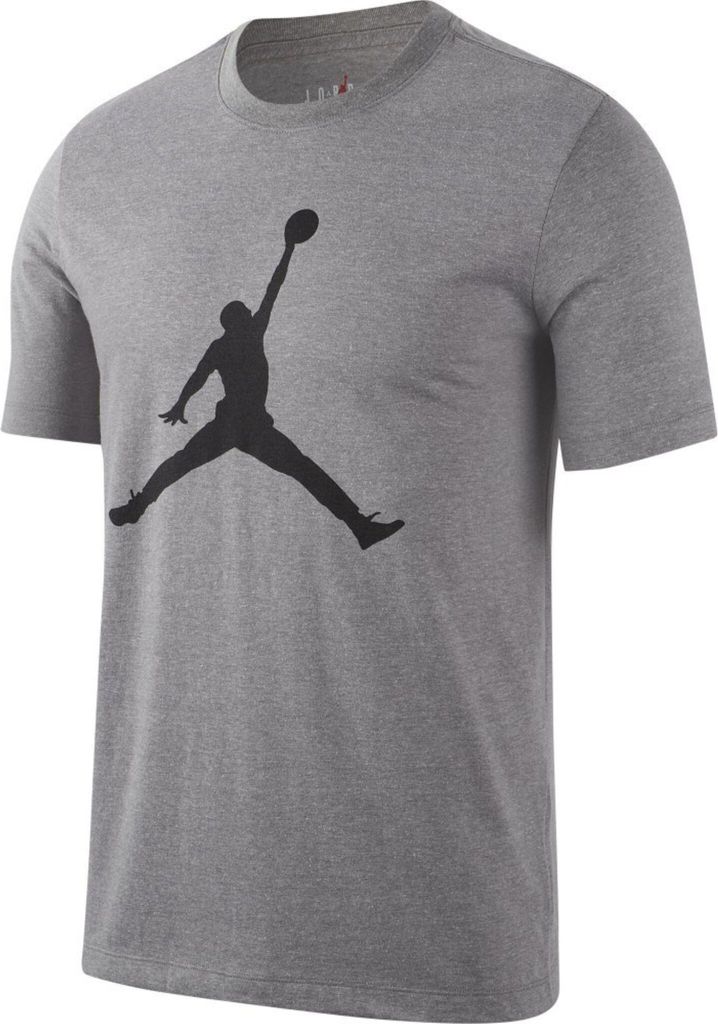 Nike M J Jumpman Ss Crew 091 Carbon Heather/Black S