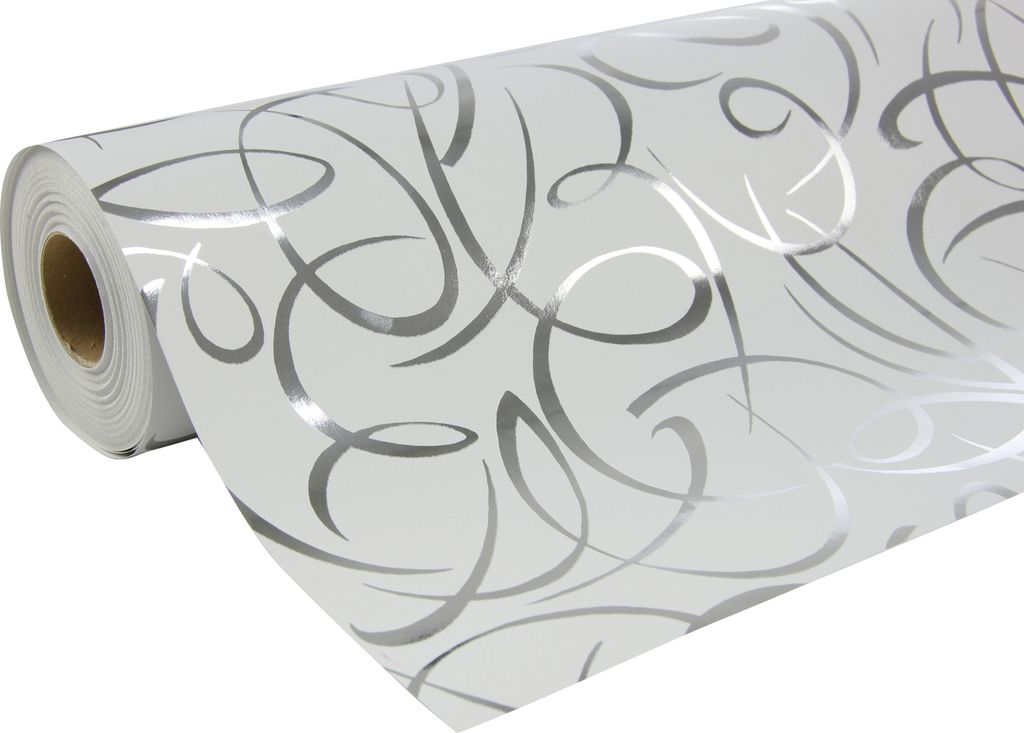 Clairefontaine Geschenkpapier Premium 80g, Rolle 50x0,70m Silber 211893C