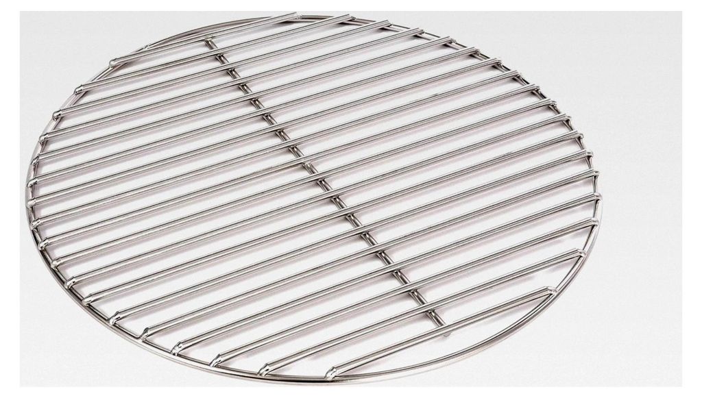 Grillrost aus Edelstahl Ø 40 cm, elektropoliert, 6 mm für runde Grills und Feuerschalen