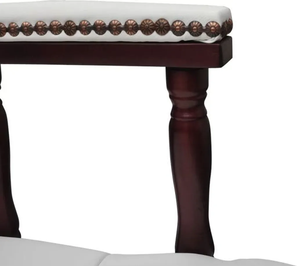 vidaXL Chaise de bureau pivotante blanche design ergonomique réglable - 6