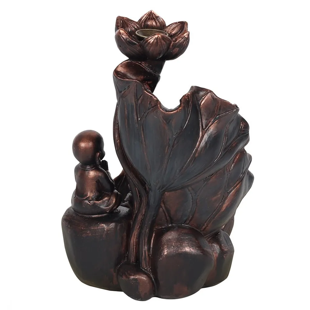 Brûleur d'encens Cascade Bouddha SD2930 Finition Marron Traditionnelle - 2