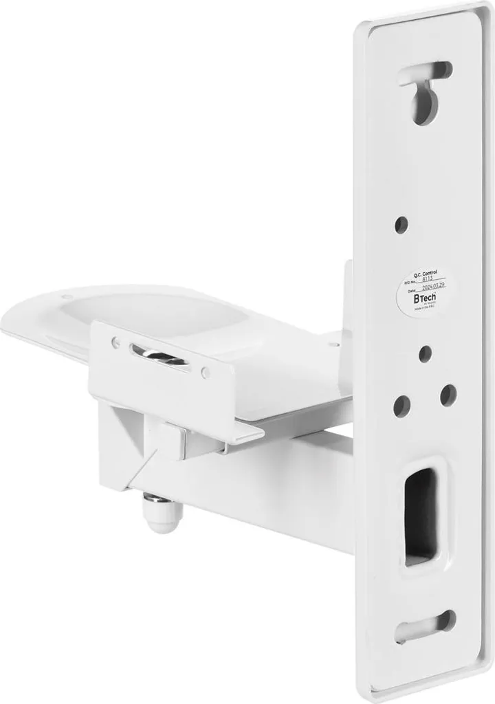 Support Mural Enceinte Home Cinéma B-TECH BT77 Blanc Orientable Haute Qualité - 11