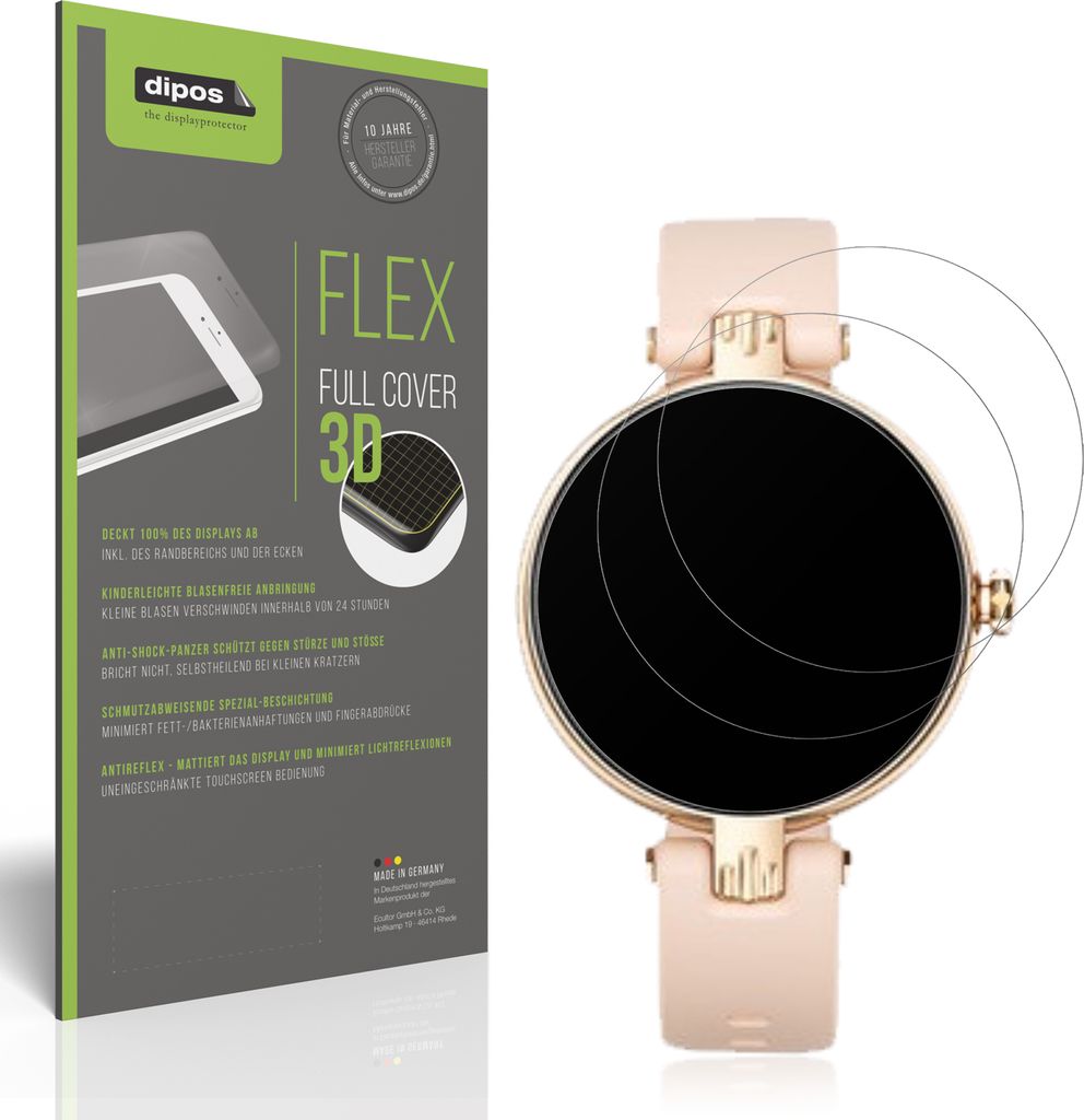2x Full Cover Schutzfolie matt für Sross Smartwatch 1.19 Produktbild 