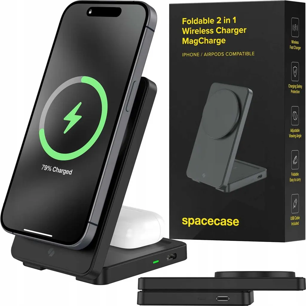 Offerta SPACECASE Caricatore 2in1 MagSafe WM5B - Ordina Oggi!