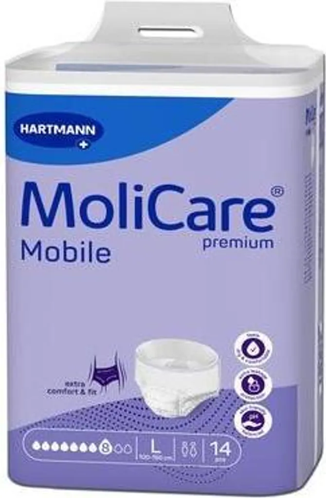 Molicare Premium Mobile 8 gocce formato L 6X14 pz - 2