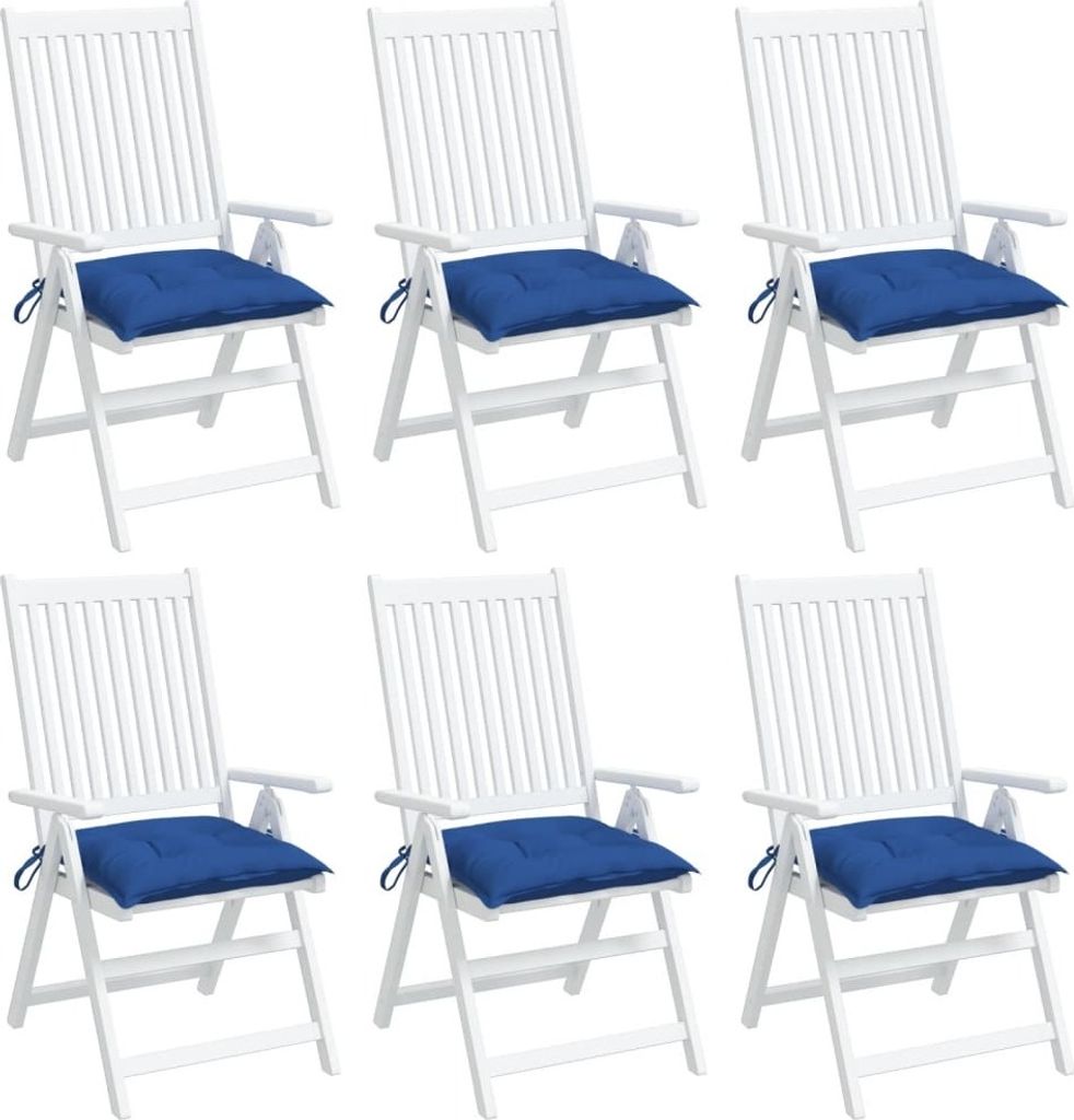 "SALE 2026"Gartenbankauflage - CLORIS - Palettenkissen 6er set - modernes Design - Sitzkissen/Polsterauflage - Blau 50x50x7cm Oxford-Gewebe DE25360...