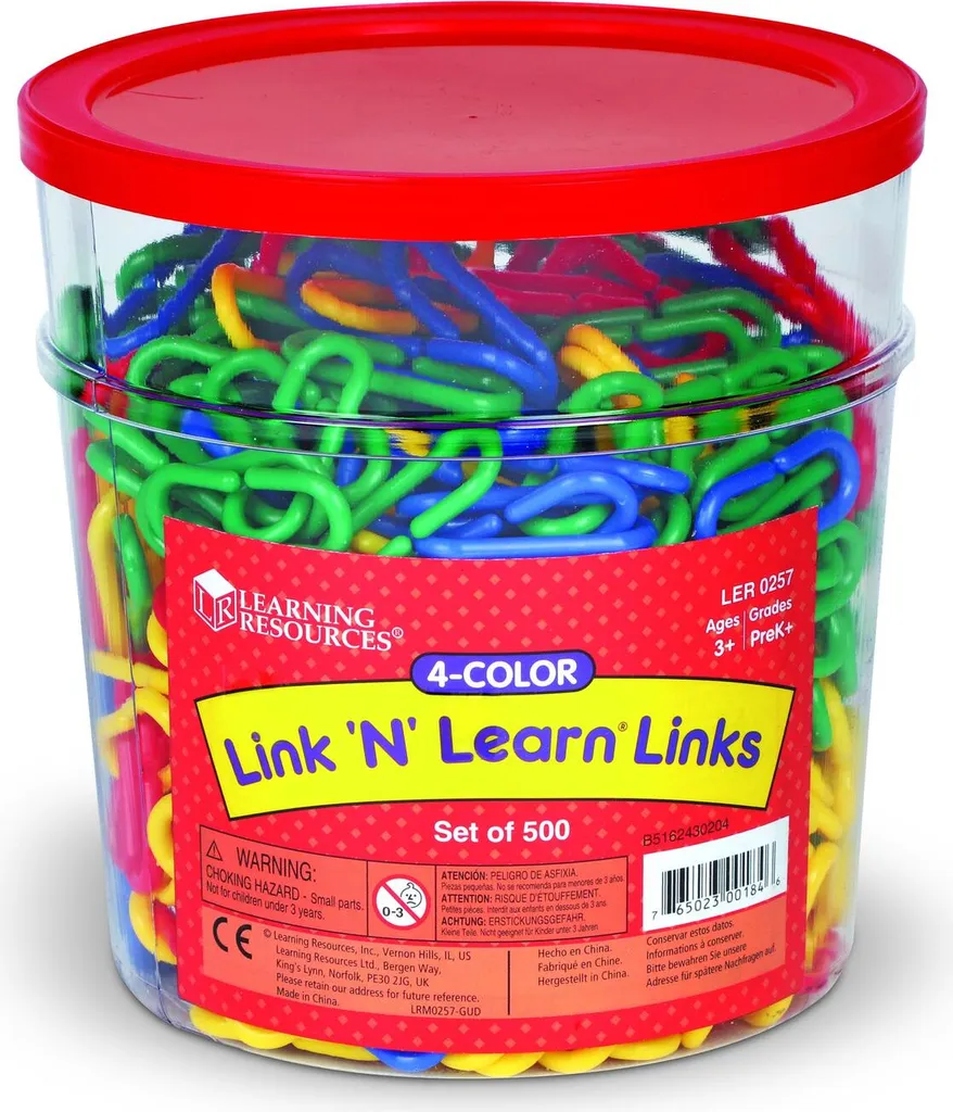 Jeu éducatif de 500 maillons emboîtables pour apprendre à compter
