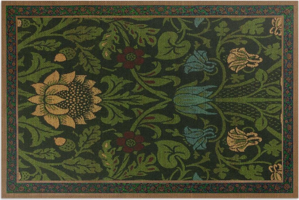 Floral von William Morris – Vinylteppich – 100x150 cm – Outdoor Teppich – Terrasse – Wetterfest – Modern