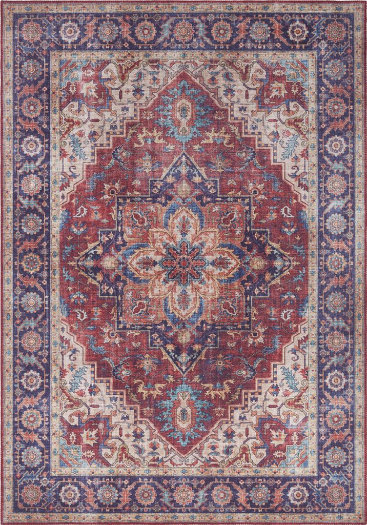 Hanse Home Asmar Kurzflor Teppich Anthea Pflaumenrot Produktbild 