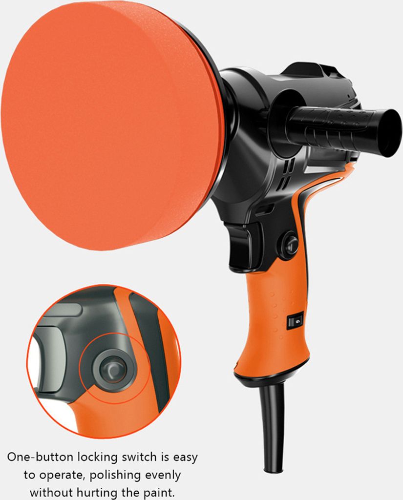 980W Multifunktionale Sechs-Gang-Poliermaschine mit einstellbarer Geschwindigkeit Auto-Poliermaschine Wachsmaschine Auto-Möbel-Polierwerkzeug