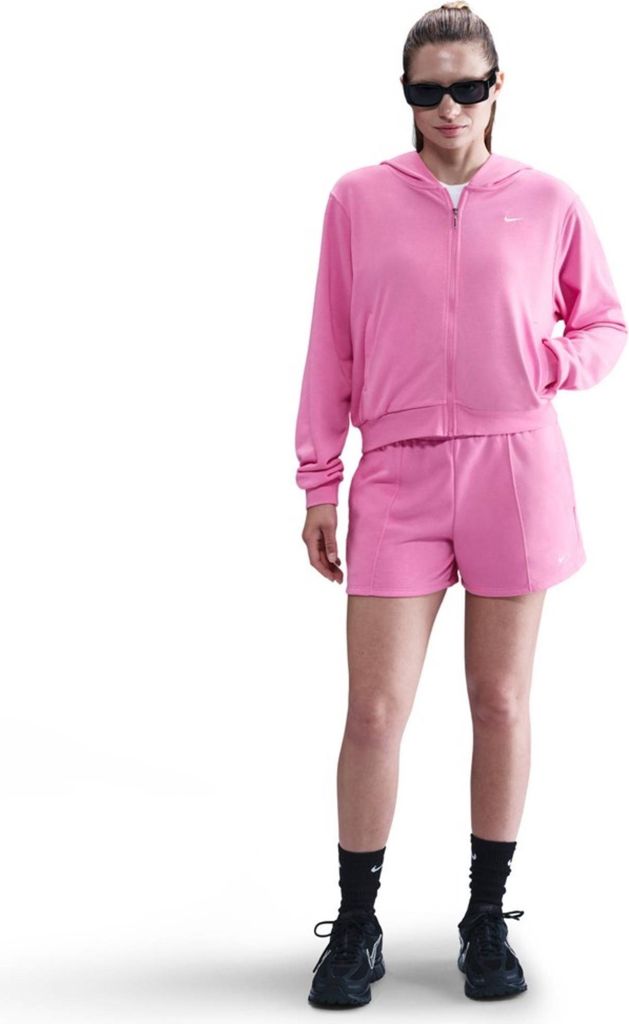 Nike W Nsw Nk Chll Ft Fz Hdy Playful Pink/White Playful Pink/White S