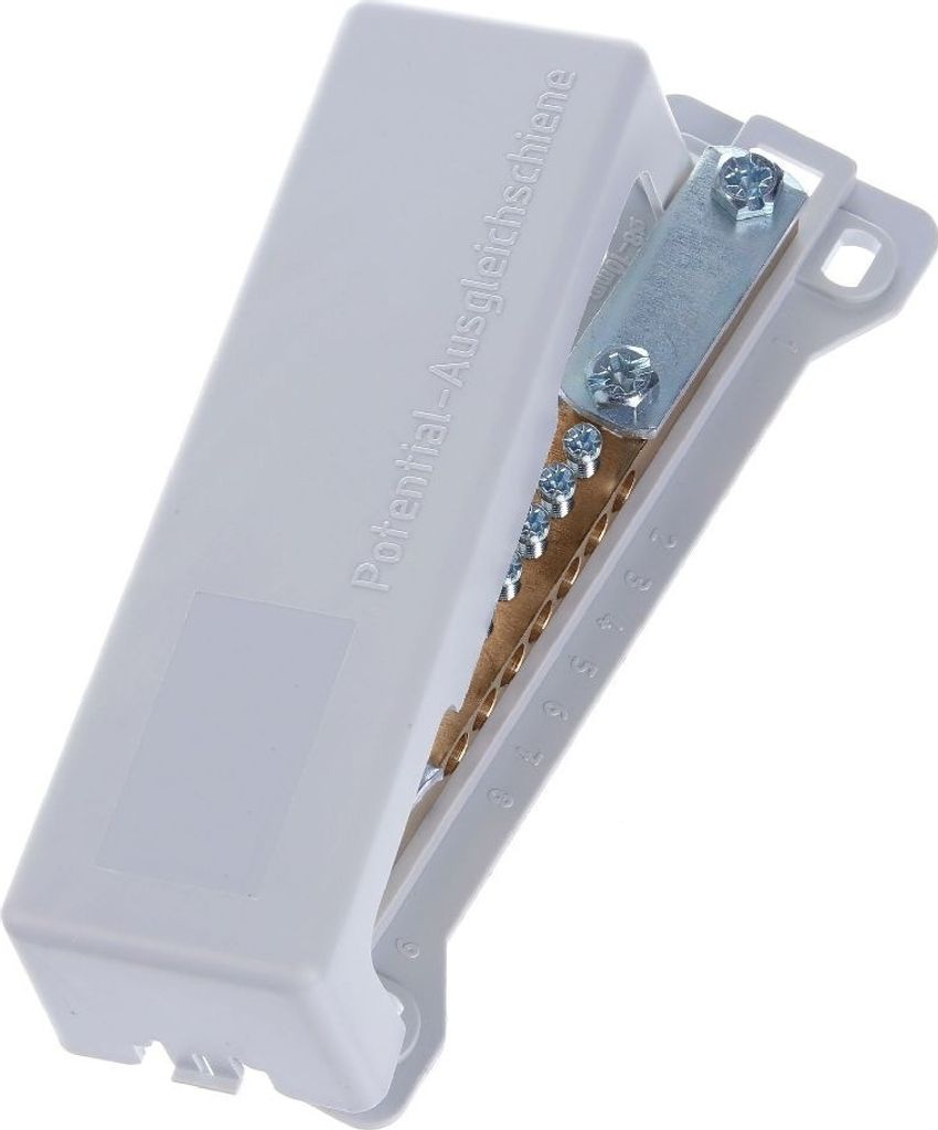 Potentialausgleichsschiene Erdungsschiene Potential Erdung Potibock 1-reihig