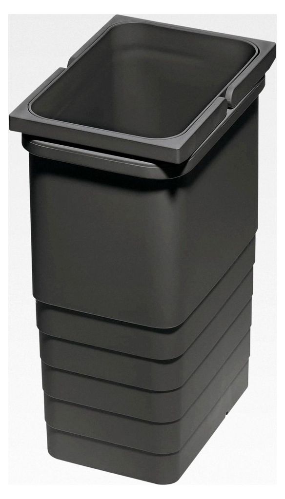 Abfallbehälter eins2XL, 25 Liter, BxHxT: 230 x 330 x 412 mm, dunkelgrau