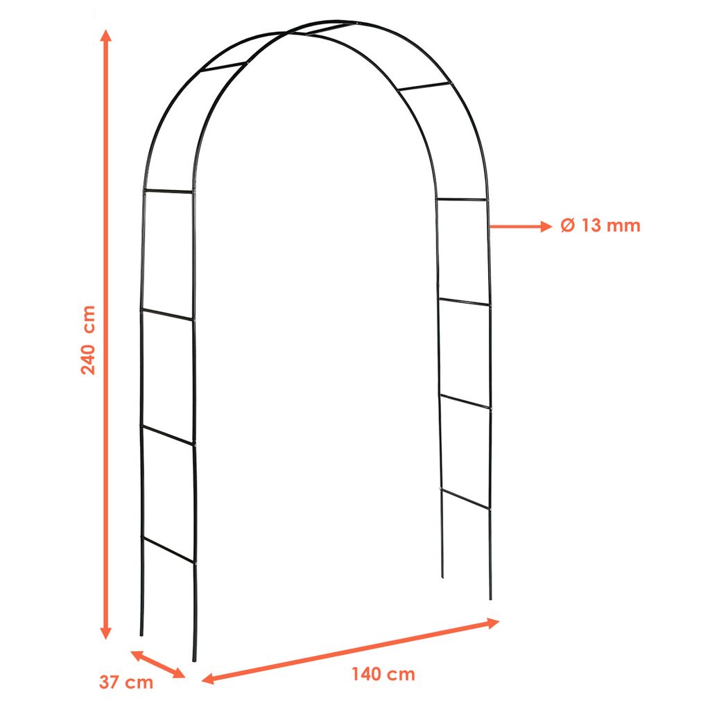 Rosenbogen Metall 240cm Produktbild 2