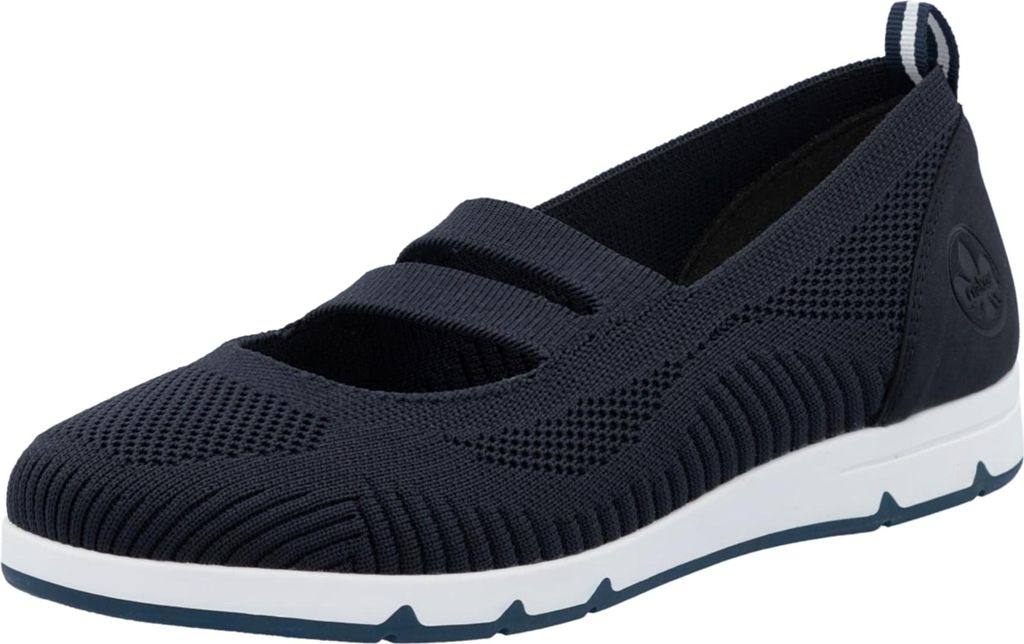 Rieker Ballerinas - Blau Textil : Normal : 43 Größe: 43 Weite: Normal