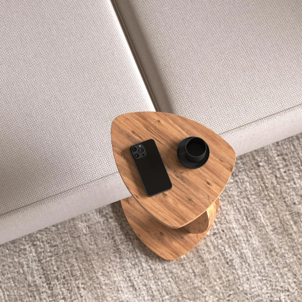 Support ordinateur pour canapé Klinerg table d'appoint mobile bois - 3