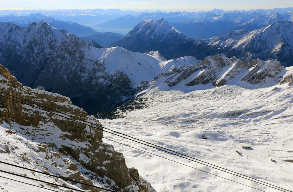hansepuzzle 103853 - Zugspitze Puzzle, 500 Teile, Natur, 46,0 x 30,0cm mit hochwertiger Aufbewahrung, Kartonbox und wiederverschließbarem Beutel