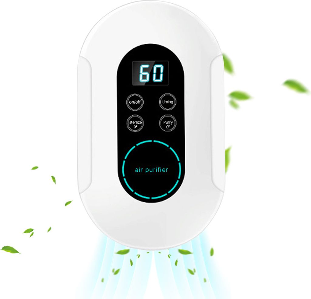 2-IN-1-Luftreiniger und Ozon-Sterilisator fuer Zuhause mit Timer, digitaler Touchscreen, APP-Steuerung, Ionisator, Luftreiniger, Ozon fuer Haustier...