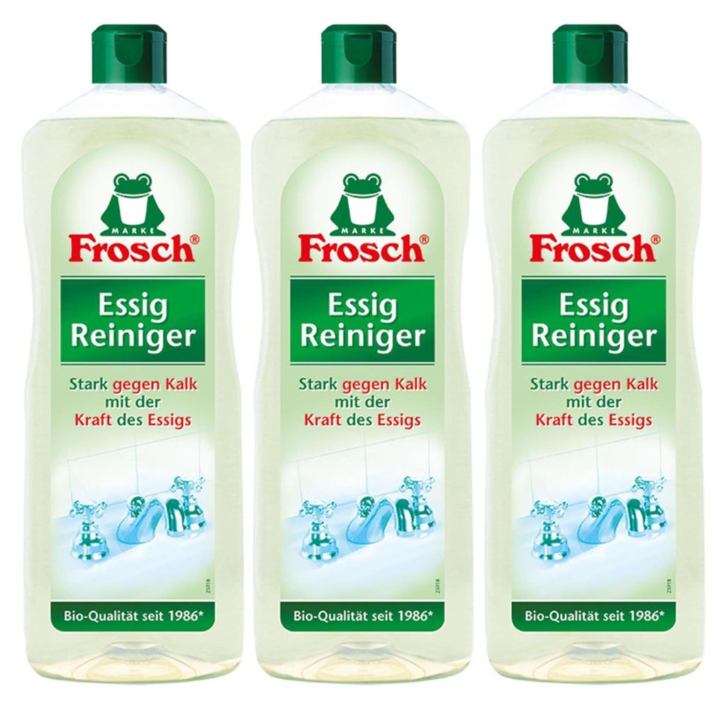 3x Frosch Essig Reiniger 1 Liter - Stark gegen Kalk Produktbild 