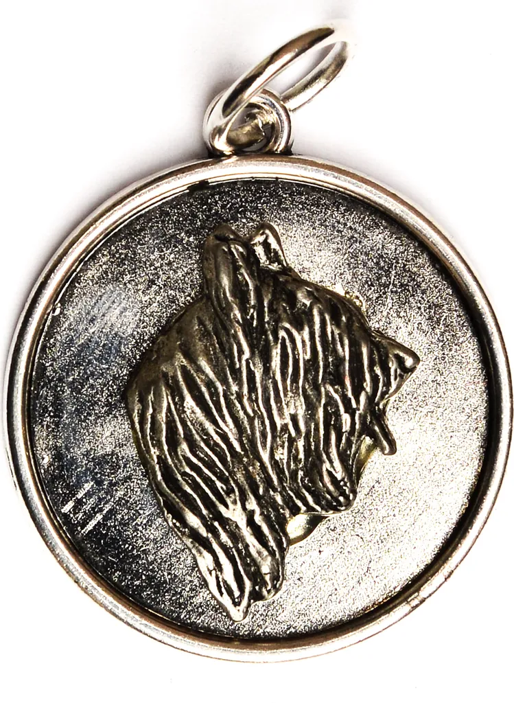 Ciondolo Briard Argento Art-Dog | Collana Fashion per Mamma Cane