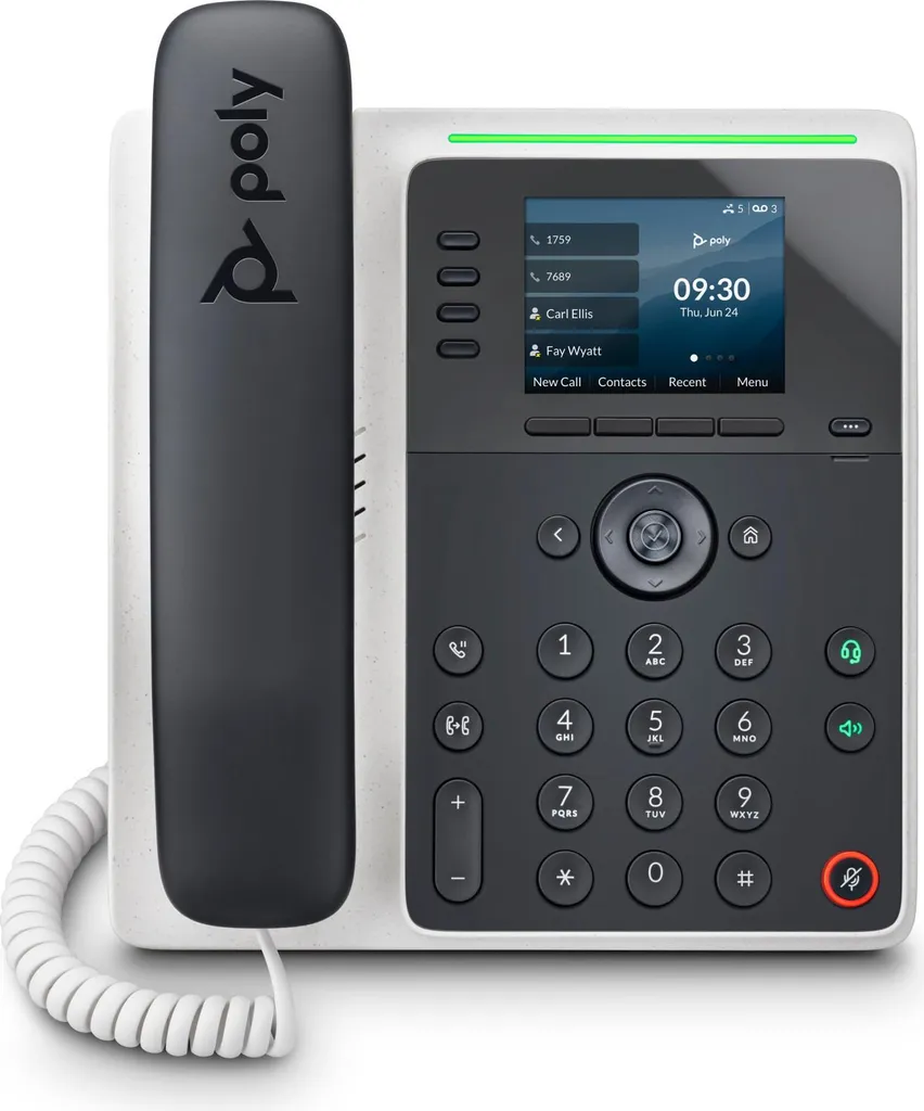 Téléphone IP Poly Edge E220 Bluetooth avec Réduction de Bruit Active