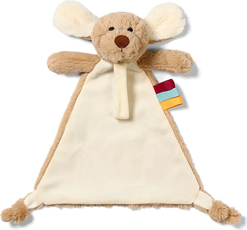 DOG WILLY doudou avec porte-tétine BabyOno, beige Image du produit 