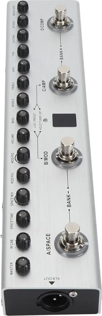 Pédale de guitare basse numérique multi-effets 36 tons et 8 slots IR