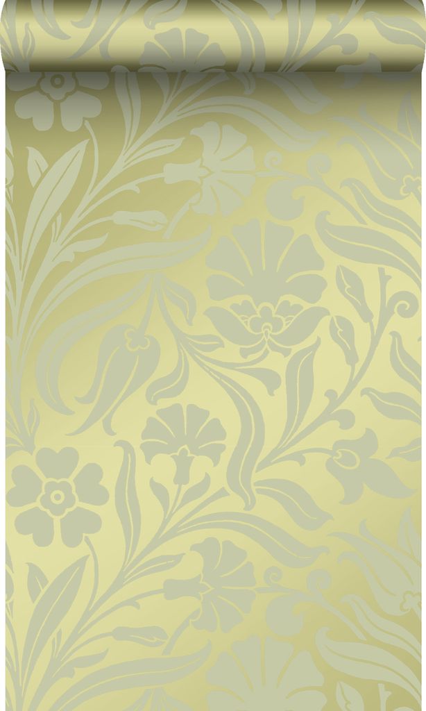 Origin Wallcoverings Tapete Blumen Grün 53 cm x 10.05 m