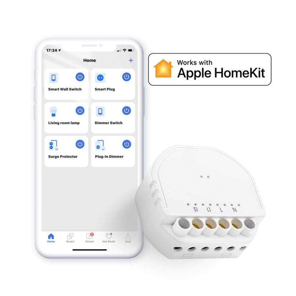 Inteligentný nástenný prepínač Wi-Fi Meross Obrázok produktu 