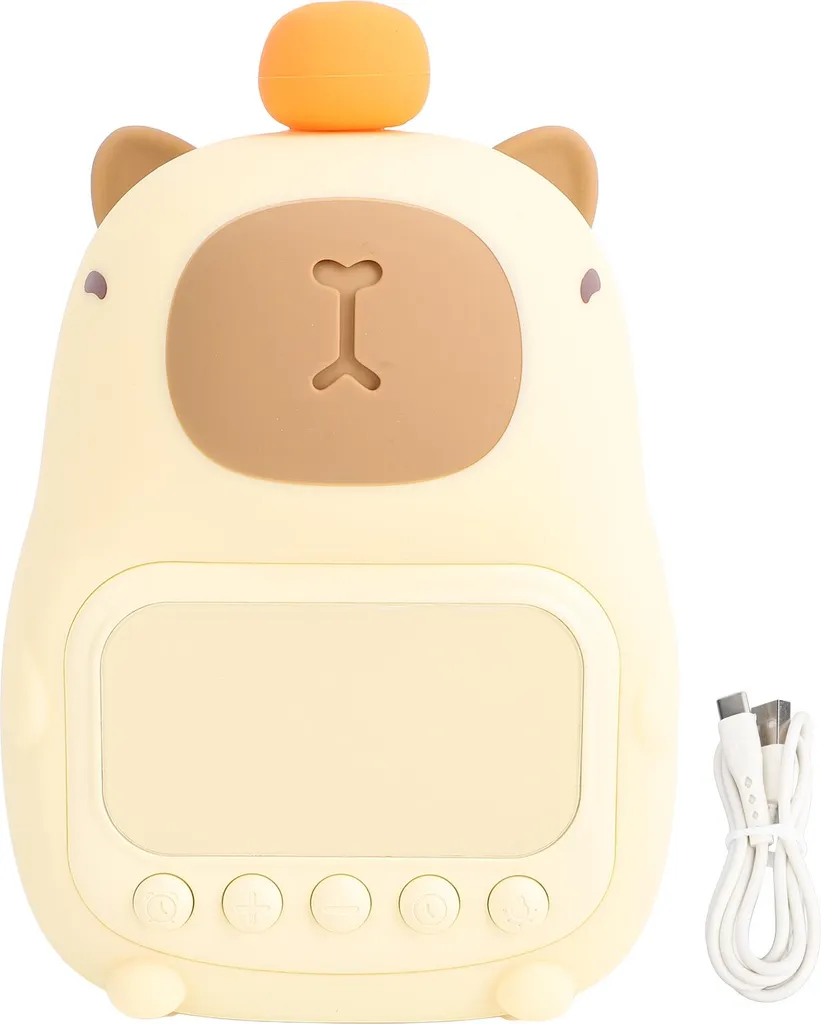 Gkumgwo Capybara - Sveglia digitale per bambini, con simpatica sveglia Capybara, orologio digitale con luce notturna regolabile, decorazione per la casa per la camera da letto delle ragazze