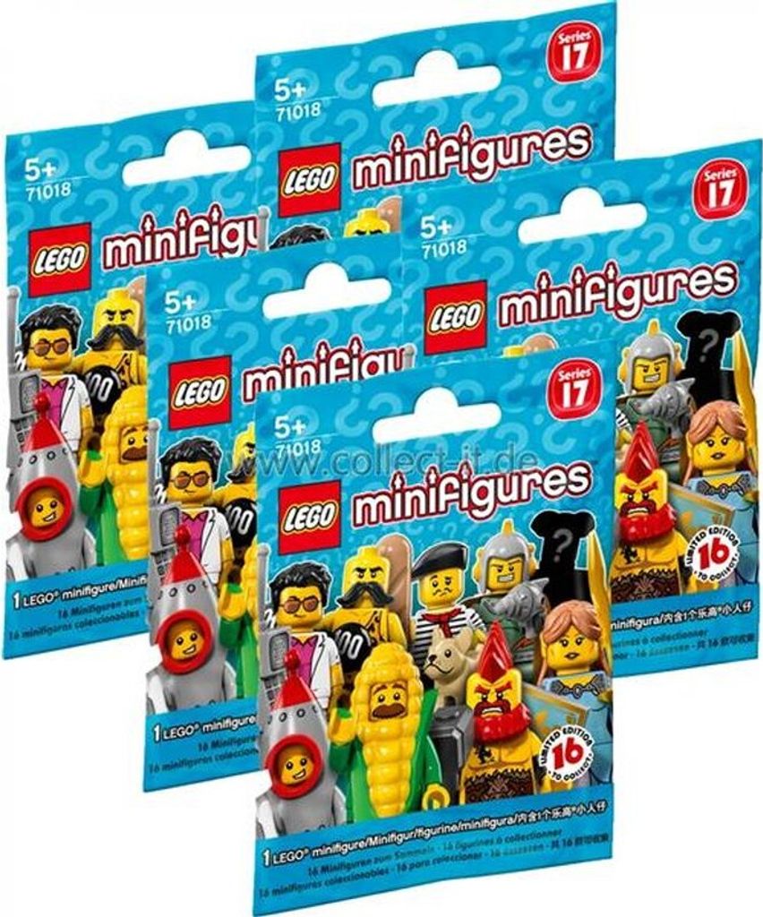 LEGO 71018 Minifigures Serie 17 - 5 Tüten Produktbild 