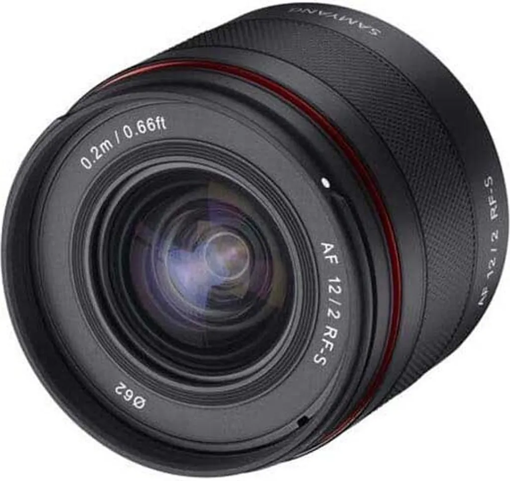 Objectif Photo Samyang AF 12mm f/2.0 RF-S Lumineux pour Monture Canon RF
