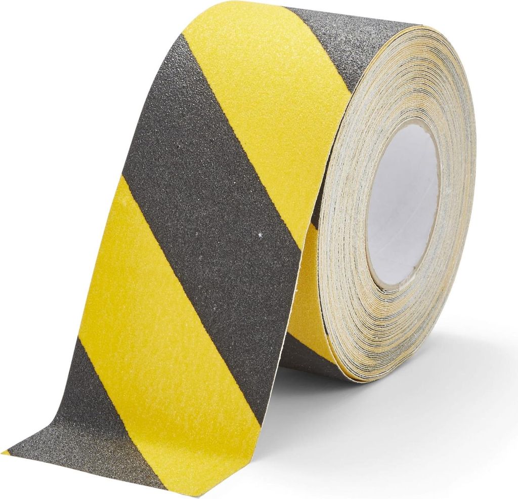 Anti - Rutsch - Warnband Gelb & Schwarz 100 mm x 18.3 m x - Gelb & Schwarz - Anti - Rutsch - Polyvinyl chloride (PVC) - 0,95 mm - In - & Outdoor - ...