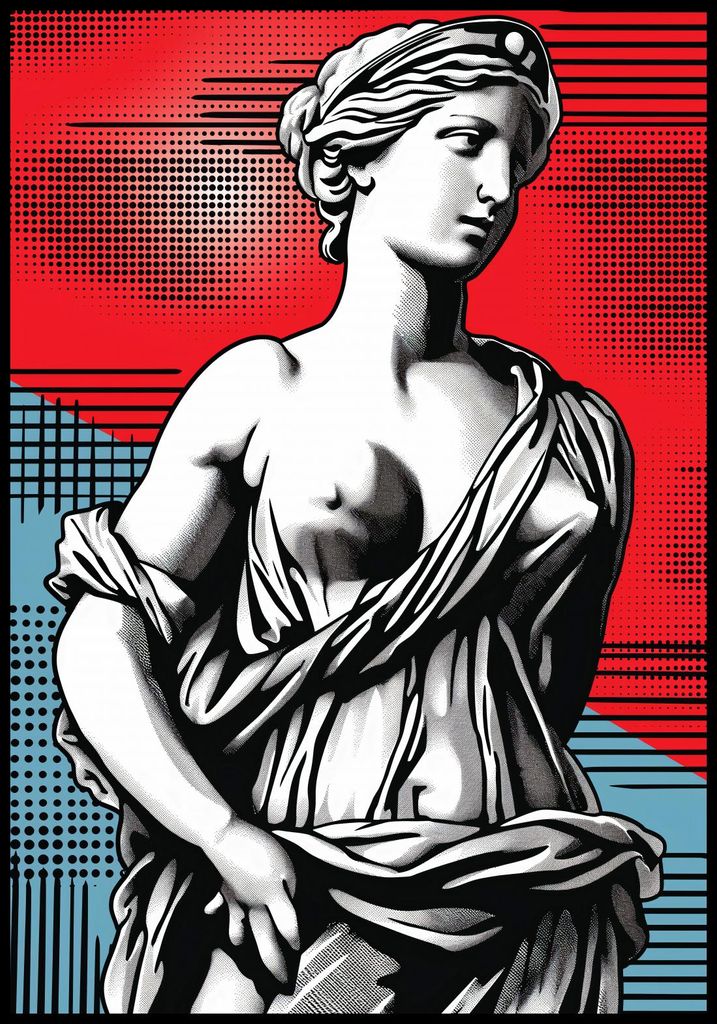 Plakat 68x98cm Klassiker Neuinterpretiert