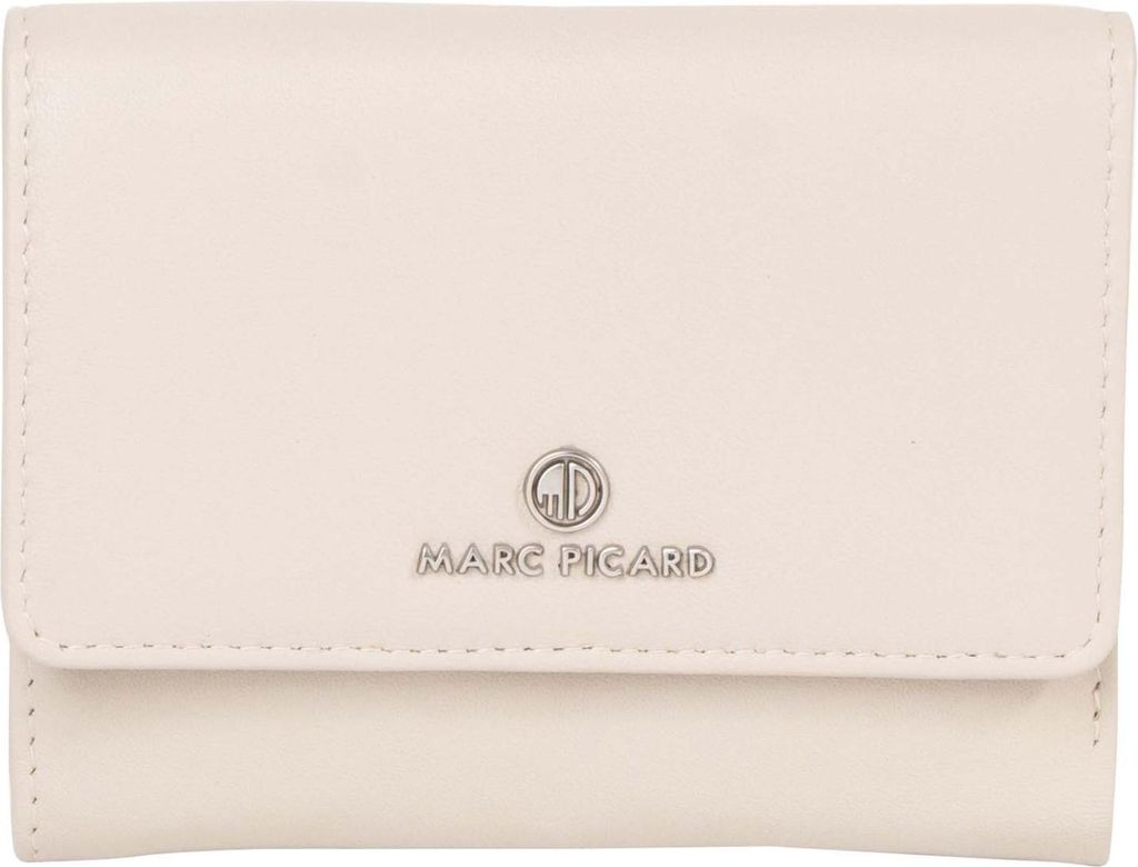 Marc Picard Leder Geldbörse Maremma Wallet with Flap Cream White creme