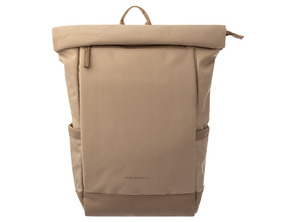 Franky RS91-F Rolltop Freizeitrucksack mit Laptopfach ca. 15" dark beige
