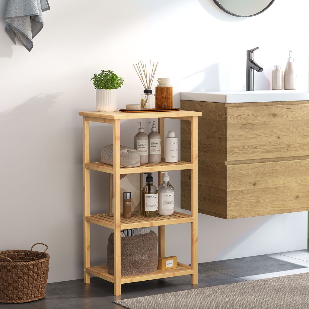 Dripex Badezimmerregal, Standregal,  Bücherregal mit 4 Produktbild 