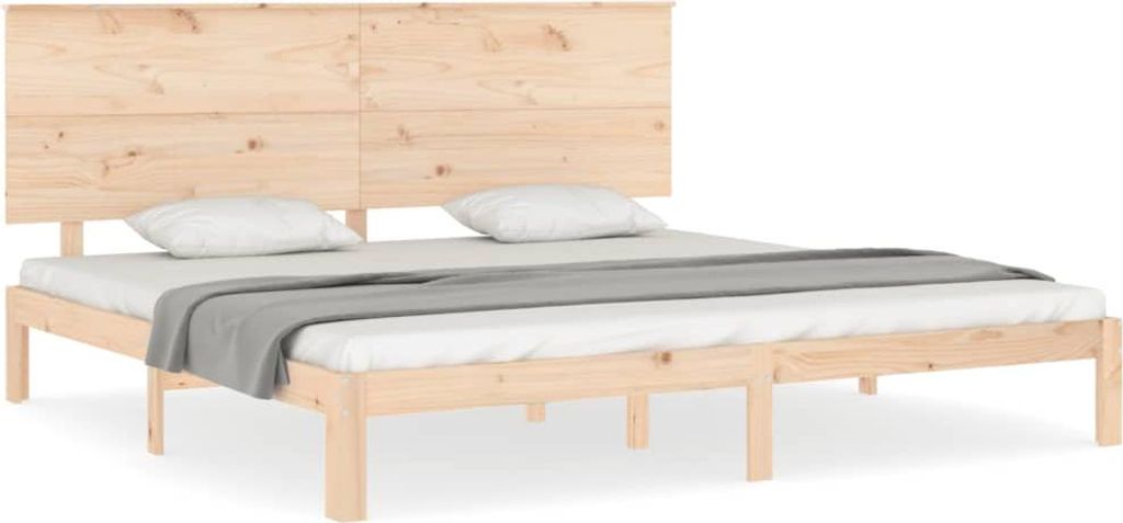 vidaXL Massivholzbett ohne Matratze 200x200 cm Kiefer