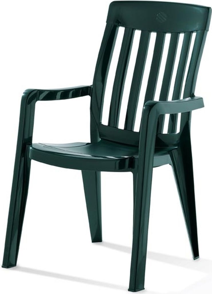 Stapelstuhl >Palma< in Smaragdgrün, Vollkunststoff - 65x93x59cm (BxHxT)