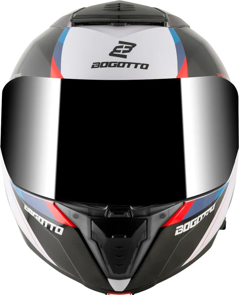 Casque Bogotto FF404 Ezion pliable taille XS noir mat blanc rouge bleu - 5