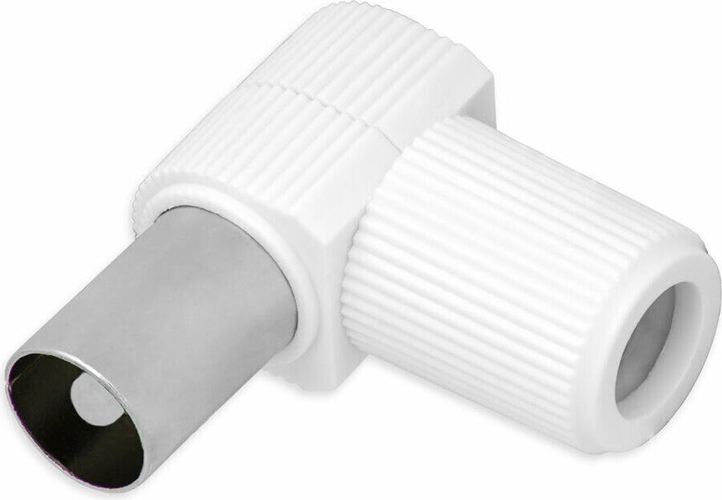 10x Koax Stecker Antennenstecker Winkelstecker Koaxialstecker Adapter Verbinder SAT TV Koaxlialkabel