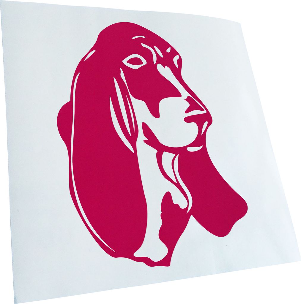 hauptsachebeklebt Kiwistar - Autoaufkleber - Basset Hound - Laufhund - Jagdhund Heckscheibe - Aufkleber für Auto Kfz Fahrrad, LKW, Truck Mofa