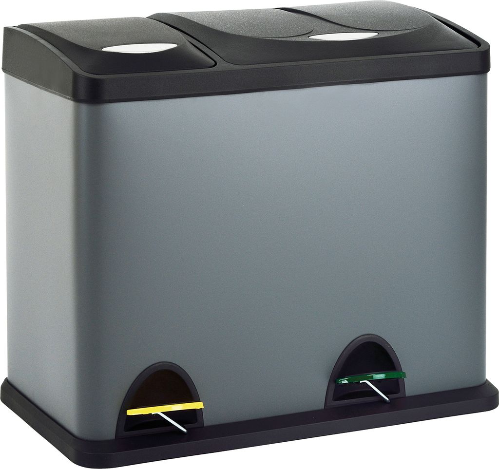 SVITA TC2Combo26 Poubelle Trenneimer Grau Corbeille à Image du produit 