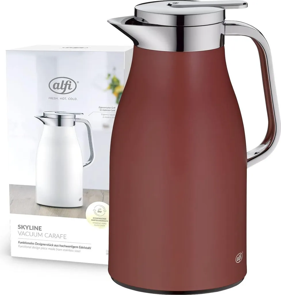 Caraffa Alfi Skyline 1.0L Rossa - Thermos Ufficio AromaSafe 1321.300.100