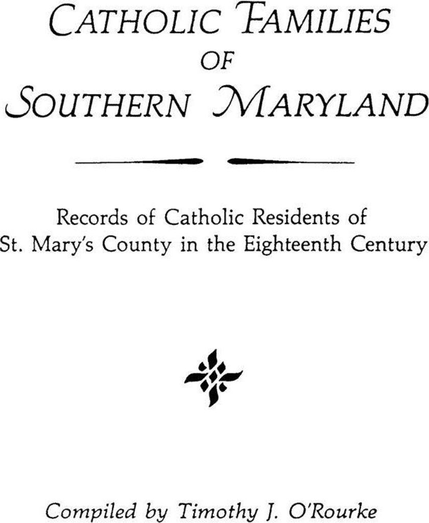 Catholic Families of Southern Maryland