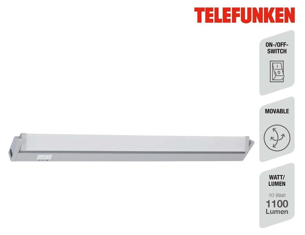 LED světlo pod skříňku 10W šedý plast Telefunken Obrázek produktu 