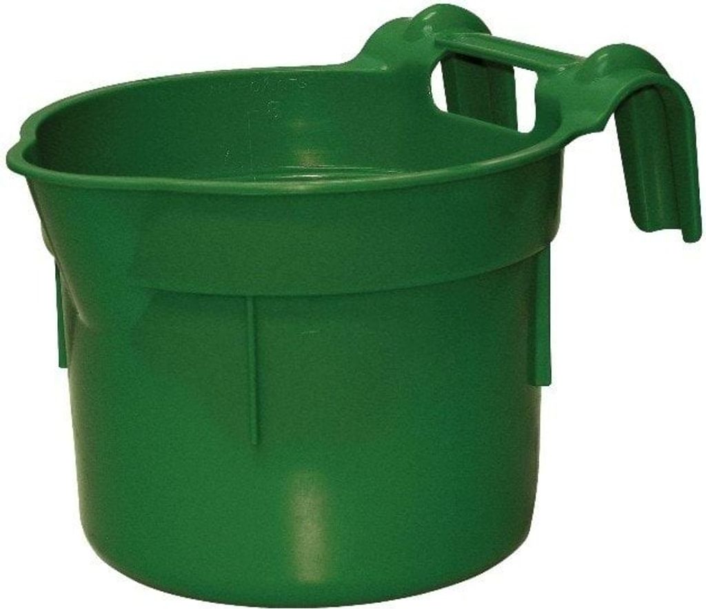 Mangiatoia pensile Kerbl, HangOn, circa 8 litri, verde Immagine del prodotto 