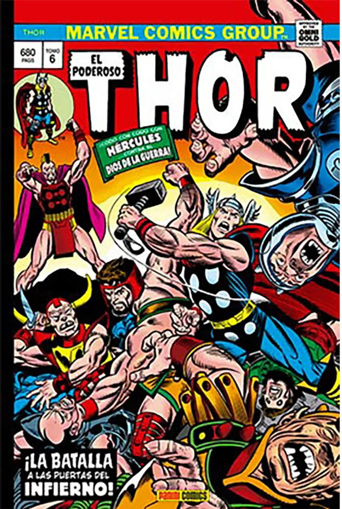 Comics Marvel Gold Thor 06 Panini Album Relié en Espagnol Multicolore