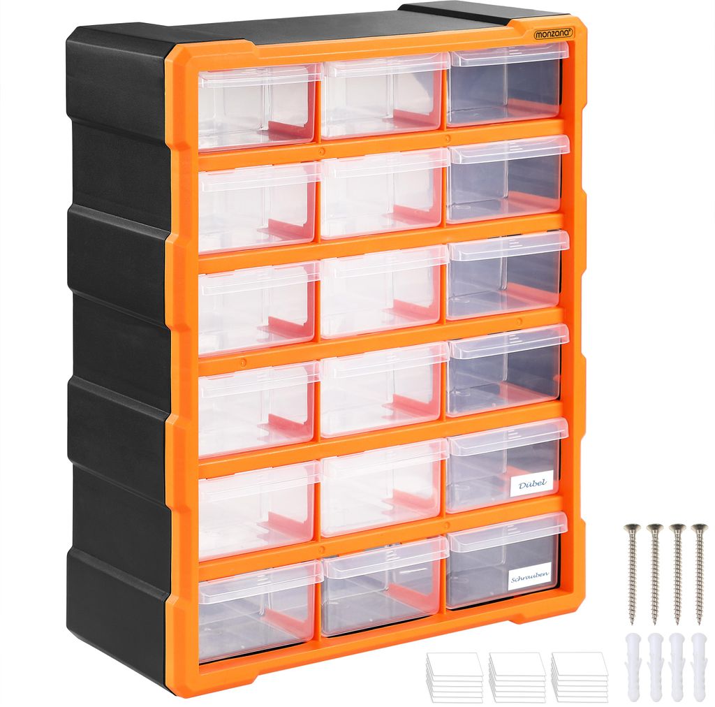 Organiseur 18 tiroirs Boîte de rangement extensible avec Image du produit 