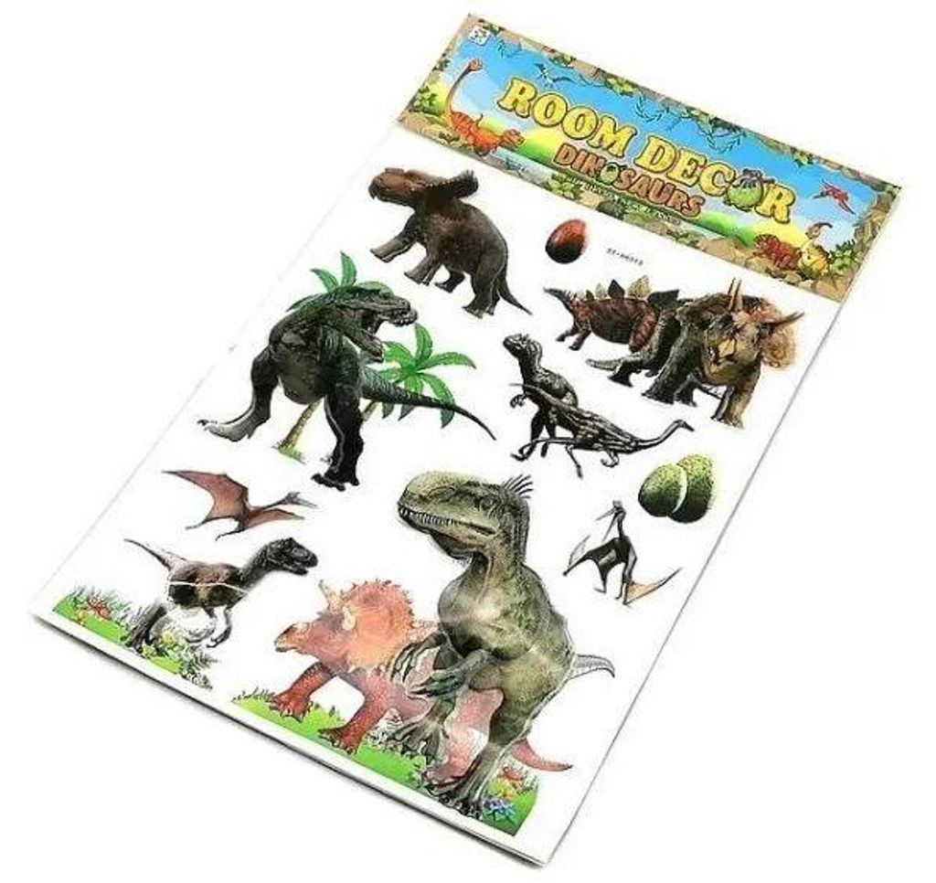 3D-Wandaufkleber „Dinosaurier“, 50 x 31 cm, MIX – ADAR